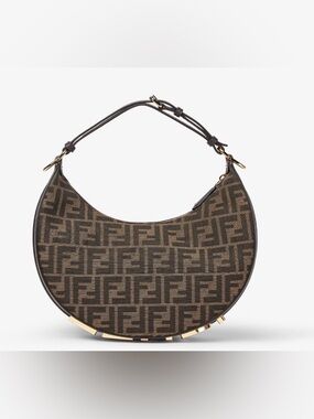 Fendi authentic jacquard logo bag